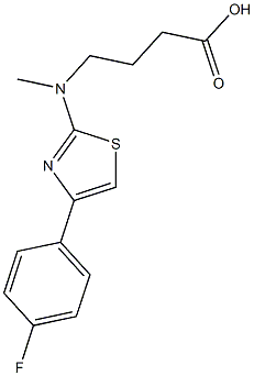 4-[[4-(4-fluorophenyl)-1,3-thiazol-2-yl](methyl)amino]butanoic acid Structure