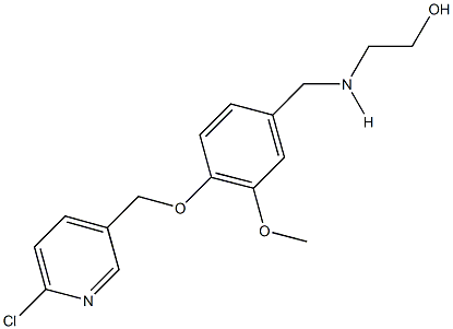 2-({4-[(6-chloro-3-pyridinyl)methoxy]-3-methoxybenzyl}amino)ethanol 구조식 이미지