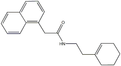 N-(2-cyclohex-1-en-1-ylethyl)-2-(1-naphthyl)acetamide 구조식 이미지