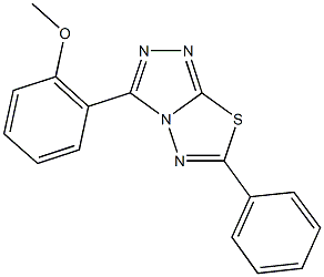 methyl 2-(6-phenyl[1,2,4]triazolo[3,4-b][1,3,4]thiadiazol-3-yl)phenyl ether Structure