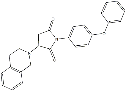 3-(3,4-dihydroisoquinolin-2(1H)-yl)-1-(4-phenoxyphenyl)pyrrolidine-2,5-dione Structure