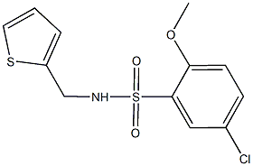 5-chloro-2-methoxy-N-(2-thienylmethyl)benzenesulfonamide Structure