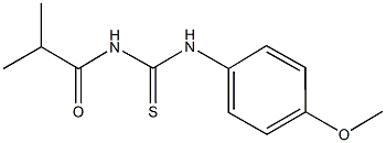 N-isobutyryl-N'-(4-methoxyphenyl)thiourea 구조식 이미지