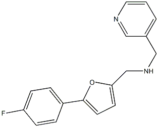 N-{[5-(4-fluorophenyl)-2-furyl]methyl}-N-(3-pyridinylmethyl)amine Structure