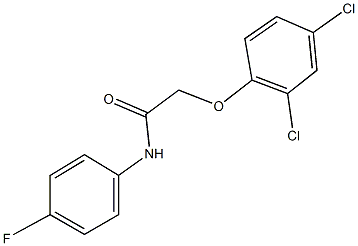 2-(2,4-dichlorophenoxy)-N-(4-fluorophenyl)acetamide Structure