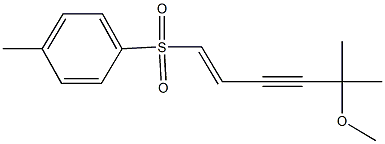 5-methoxy-5-methyl-1-hexen-3-ynyl 4-methylphenyl sulfone 구조식 이미지