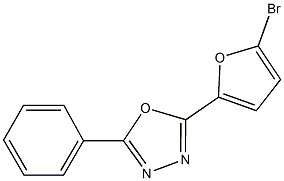 2-(5-bromo-2-furyl)-5-phenyl-1,3,4-oxadiazole Structure