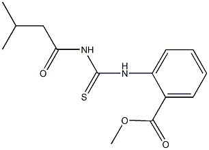 methyl 2-({[(3-methylbutanoyl)amino]carbothioyl}amino)benzoate Structure