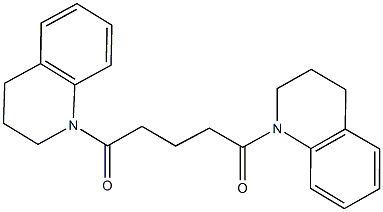 1-[5-(3,4-dihydro-1(2H)-quinolinyl)-5-oxopentanoyl]-1,2,3,4-tetrahydroquinoline Structure