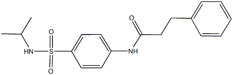 N-{4-[(isopropylamino)sulfonyl]phenyl}-3-phenylpropanamide Structure