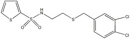 N-{2-[(3,4-dichlorobenzyl)sulfanyl]ethyl}-2-thiophenesulfonamide Structure
