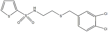 N-{2-[(3,4-dichlorobenzyl)sulfanyl]ethyl}-2-thiophenesulfonamide 구조식 이미지