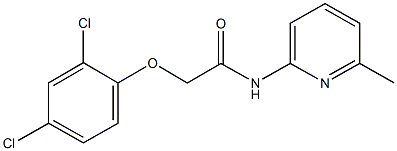 2-[(2,4-dichlorophenyl)oxy]-N-(6-methylpyridin-2-yl)acetamide 구조식 이미지