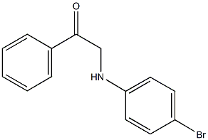 2-(4-bromoanilino)-1-phenylethanone Structure