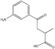 4-(3-aminophenyl)-2-methyl-4-oxobutanoic acid Structure