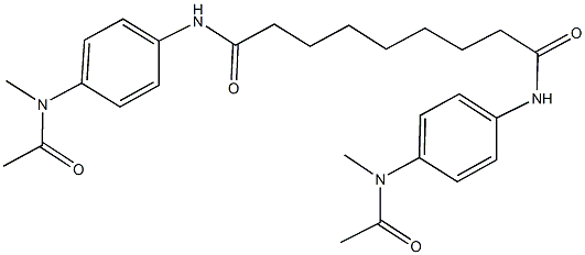 N~1~,N~9~-bis{4-[acetyl(methyl)amino]phenyl}nonanediamide 구조식 이미지