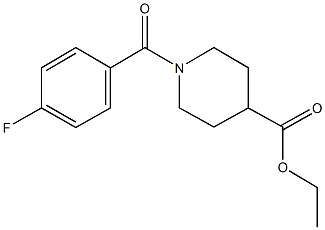 ethyl 1-(4-fluorobenzoyl)-4-piperidinecarboxylate 구조식 이미지