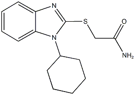 2-[(1-cyclohexyl-1H-benzimidazol-2-yl)sulfanyl]acetamide Structure