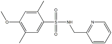 4-methoxy-2,5-dimethyl-N-(2-pyridinylmethyl)benzenesulfonamide Structure