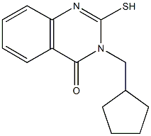 3-(cyclopentylmethyl)-2-sulfanyl-4(3H)-quinazolinone Structure