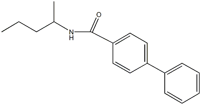 N-(1-methylbutyl)[1,1'-biphenyl]-4-carboxamide 구조식 이미지