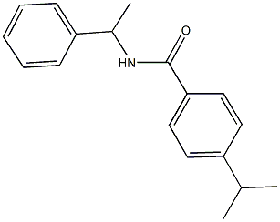 4-isopropyl-N-(1-phenylethyl)benzamide 구조식 이미지