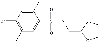 4-bromo-2,5-dimethyl-N-(tetrahydro-2-furanylmethyl)benzenesulfonamide Structure