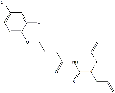 N,N-diallyl-N'-[4-(2,4-dichlorophenoxy)butanoyl]thiourea 구조식 이미지