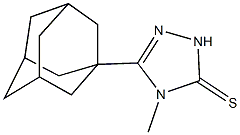 5-(1-adamantyl)-4-methyl-2,4-dihydro-3H-1,2,4-triazole-3-thione 구조식 이미지