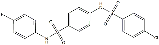 4-{[(4-chlorophenyl)sulfonyl]amino}-N-(4-fluorophenyl)benzenesulfonamide Structure