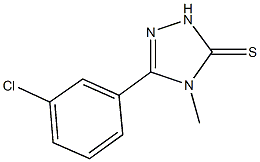 5-(3-chlorophenyl)-4-methyl-2,4-dihydro-3H-1,2,4-triazole-3-thione 구조식 이미지