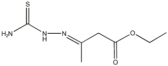 ethyl 3-[(aminocarbothioyl)hydrazono]butanoate Structure