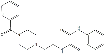 N~1~-[2-(4-benzoyl-1-piperazinyl)ethyl]-N~2~-phenylethanediamide 구조식 이미지