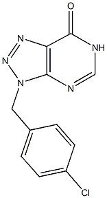 3-(4-chlorobenzyl)-3,6-dihydro-7H-[1,2,3]triazolo[4,5-d]pyrimidin-7-one Structure