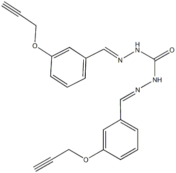 N'',N'''-bis[3-(2-propynyloxy)benzylidene]carbonohydrazide 구조식 이미지