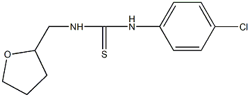 N-(4-chlorophenyl)-N'-(tetrahydro-2-furanylmethyl)thiourea 구조식 이미지