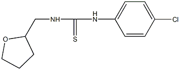 N-(4-chlorophenyl)-N'-(tetrahydro-2-furanylmethyl)thiourea Structure