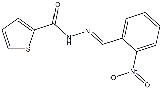 N'-{2-nitrobenzylidene}-2-thiophenecarbohydrazide Structure