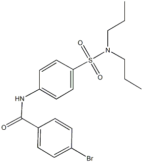 4-bromo-N-{4-[(dipropylamino)sulfonyl]phenyl}benzamide Structure