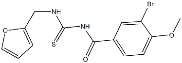 N-(3-bromo-4-methoxybenzoyl)-N'-(2-furylmethyl)thiourea 구조식 이미지