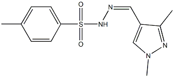 N'-[(1,3-dimethyl-1H-pyrazol-4-yl)methylene]-4-methylbenzenesulfonohydrazide 구조식 이미지