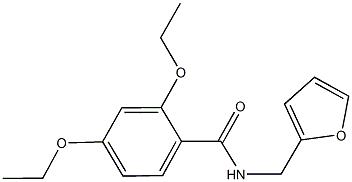 2,4-diethoxy-N-(2-furylmethyl)benzamide Structure