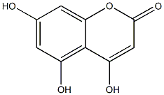 4,5,7-trihydroxy-2H-chromen-2-one Structure