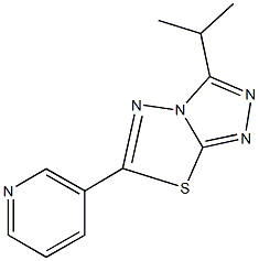 3-isopropyl-6-(3-pyridinyl)[1,2,4]triazolo[3,4-b][1,3,4]thiadiazole Structure