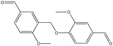 3-[(4-formyl-2-methoxyphenoxy)methyl]-4-methoxybenzaldehyde Structure