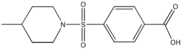 4-[(4-methyl-1-piperidinyl)sulfonyl]benzoic acid Structure