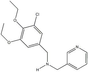 N-(3-chloro-4,5-diethoxybenzyl)-N-(3-pyridinylmethyl)amine 구조식 이미지