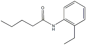 N-(2-ethylphenyl)pentanamide 구조식 이미지