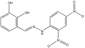 2,3-dihydroxybenzaldehyde {2,4-bisnitrophenyl}hydrazone 구조식 이미지