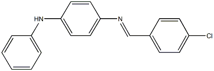 N-(4-anilinophenyl)-N-(4-chlorobenzylidene)amine 구조식 이미지